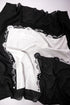 Hand Embroidered Scarf- Black and White